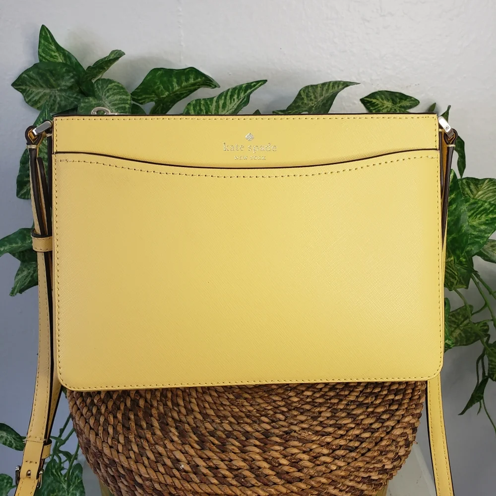 Kate Spade Yellow Safiano Leather- Rory Feminine Coastal Organizer